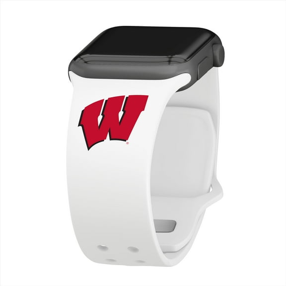 Badgers Silicone Watch Band for Apple Watch - (42/44/45/49mm(46mm Series 10) White) by Affinity Bands