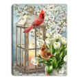 thumbnail image 1 of Glow Decor 264197 8 x 6 Po. Mini Toile - Sweet Cardinals - Plateau LED avec Minuterie, 1 of 1