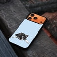 thumbnail image 4 of WIRESTER Shockproof Soft Rubber Cover Case for Apple iPhone 17 Pro Max 6.9" 2025, Boston Terrier Dog Lying Down Looking Up On Light Blue Background, 4 of 5