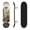 Color2, variant on 31"x8" Complete Skateboards for Beginners, Delicate Oil Painting Butterflies Glowing Lilies Pink Double Kick 7 Ply Canadian Maple Deck Skateboard with Wheels, Gifts for Kids Teens
