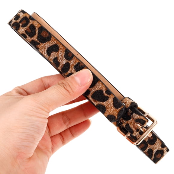LOLIPPYY Animal Print Ladies Belt 1Pcs Fashion Belts Woman Vintage Square Buckle Daily Use