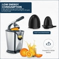 thumbnail image 2 of FRIGIDAIRE ECTJ1600S Extracteur d'Agrumes Électrique de 160 Watts, Acier Inoxydable, 2 of 8