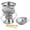Silver, variant on AM Bakhoor Incense Resin Burner - Regal Metal Incense Burner, Silver, 1 Count