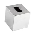thumbnail image 2 of Cubierta de caja de pañuelos de acero inoxidable cuadrado, soporte de papel de papel de cubo decoración moderna de baño elegante para la oficina de, 2 of 10