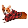 thumbnail image 2 of Bingfone Buffalo Plaid Red Black Dog Clothes Hoodie, Pet Winter Coat,Puppy Sweatshirts For Small Dogs Boy Girl,Suitable For All Breeds-X-Large, 2 of 9