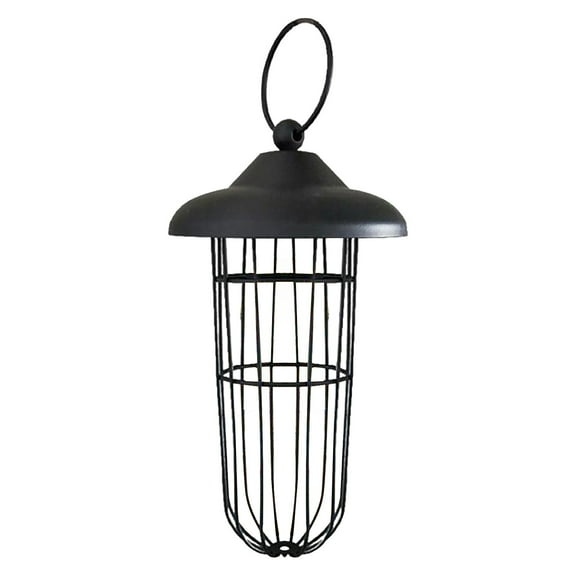 Vikakiooze Gardening Items, Bird Feeder Outdoor Hanging Type Sprayed Metal Windproof Ball Bird Feeder