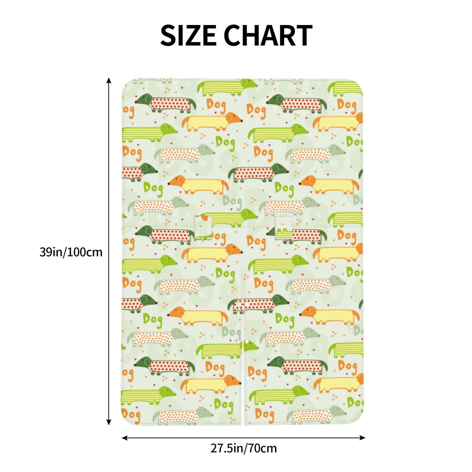 Car Seat Cover Baby - Dachshund Dog Puppy Green Orange Breathable Infant Car Seat Cover for Baby Carseat, Lightweight Comfort Baby Essentials Must Haves Newborn Stuff for Girl Boy