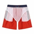 thumbnail image 6 of 3 Pcs Mens Swim Trunks With Mesh Liner Quick Dry Bathing Suit Swimswear Black Red Navy Blue Size S, 6 of 9