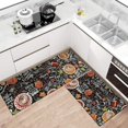 thumbnail image 2 of Fall Thanksgiving Pumpkin Kitchen Rugs Set of 2,Pumpkin Spice Coffee Farmhouse Floor Mats and Rugs Non Skid Washable for Autumn Kitchen Home Decor (17"x47"+17"x30"), 2 of 7