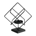 thumbnail image 1 of Candelabro De Metal Con Soporte Para Decoración De Centros De Mesa, Cuadrado, Color Negro Cuadrado negro, 1 of 8