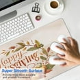 thumbnail image 4 of Thanksgiving Day Large Gaming Mouse Pad Extended Fall Pumpkin Sunflower Desk Mouse Pad with Stitched Edges, Washable, Non Slip Water Resist Keyboard Pad for Gamer, Office & Home, 31.5 X 11.8 in, 4 of 7