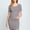 Gray, variant on Pitauce Maternity Short Sleeve Bodycon Dress Pregnancy Crew Neck Side Ruched Dress Summer Casual Dresses for Daily Baby Shower