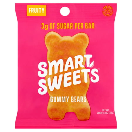 SmartSweets Candy, Gummy Bears, Fruity, 1.8 OZ