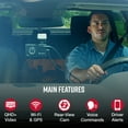 thumbnail image 3 of Cobra SC 200D 1600P Dash Cam + Rear Cam: 3" Screen, Live Alerts, CarPlay Compatible Dash Camera, 3 of 12