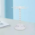 thumbnail image 2 of Necklace Organizer Hanging Rack Rotation for Necklace Holder Scrunchie Bracelets Chains Tall White, 2 of 9
