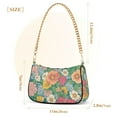thumbnail image 3 of FORMRS Womens Shoulder Bag with Chain Strap Clutch Purse Cute Tote Handbag, Floral Pattern, 3 of 7