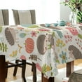 thumbnail image 3 of GZHJMY Hedgehog Tablecloth, Rectangle Waterproof Washable Polyester Table Cover for Picnic Dinner Holiday Party Decor, 60 x 108 Inch, 3 of 7