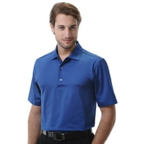 Monterey Club Men's Diamond Stencil Emboss Solid Golf Polo Shirt #1208