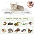 thumbnail image 2 of Báscula para cachorros con función de retención, precisión 1 g/0,035 oz, máx. 15 kg/33,06 libras, adecuada para mascotas recién nacidas, gatitos, chihuahua, gatos, 2 of 12