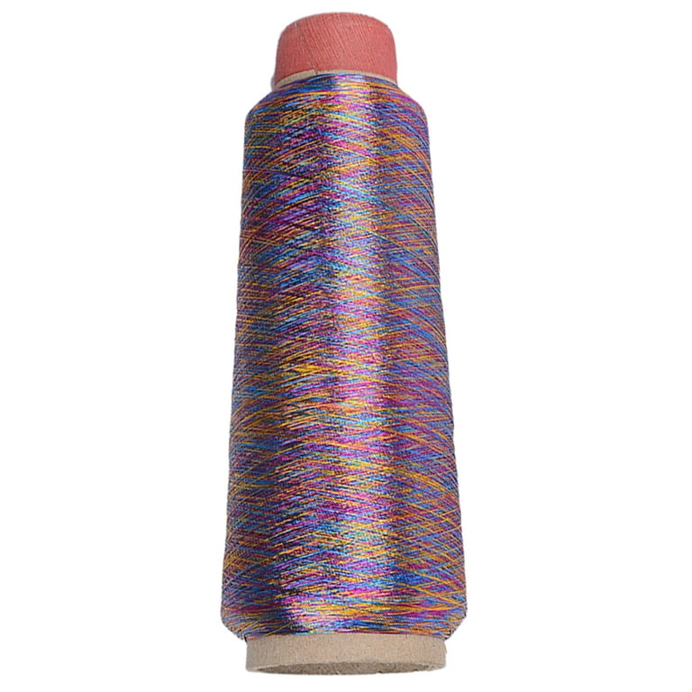 HYDa 1 Roll Embroidery Thread with Metallic Luster DIY Polyester Wide  Application Cross Stitch Sewing Thread Spool for Home 