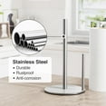 thumbnail image 3 of Paper Towel Holder Black, Premium Stainless Steel Kitchen Roll Dispenser, Countertop Roll Organizer with Weighted Base, 3 of 8