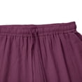 thumbnail image 6 of Gold Womens Sweatpants Womens Casual Solid Side Pockets Pants Shorts Elastic Waist Pockets Daily Mid Long Shorts Sweatpants Womens Fashion, 6 of 6
