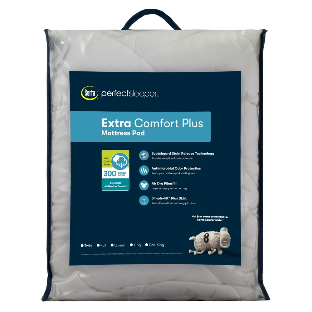 Serta Extra Comfort Mattress Pad, Full