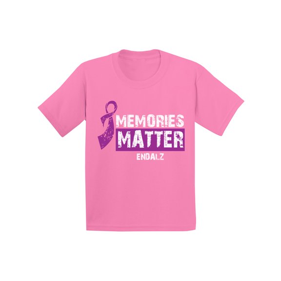 Awkward Styles Memories Matter Youth Shirt Alzheimers Awareness Shirt for Kids Endalz T Shirt for Boys Endalz Shirts for Girls Alzheimers Gifts for Little One Alzheimer Clothing for Children