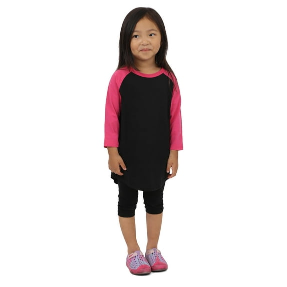 Ma Croix Kids 3/4 Sleeve Raglan Baseball Slim Fit T Shirt