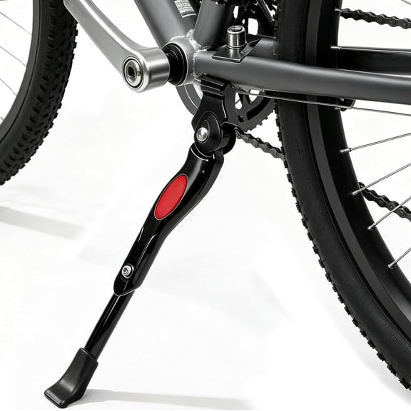 Lanola Adjustable Bike Kickstand for 22" to 26" Bicycles, Upgraded Aluminum Alloy Bike Side Stand with Non-Slip Rubber Foot for Mountain and Road Bikes