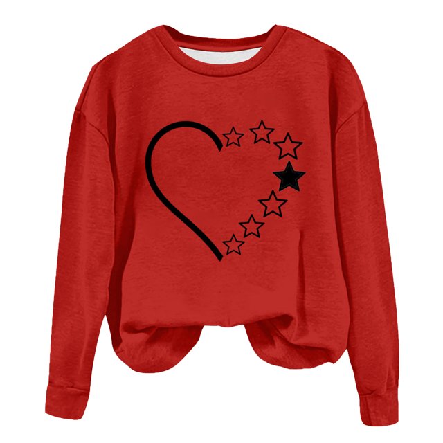 Birdeem Mode Femmes T-Shirt à Manches Longues Col Rond Imprimé Chandail en Molleton Blouse Tops
