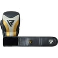thumbnail image 2 of RDX MMA Gloves for Martial Arts, Leather Sparring Mitts, Golden, Large, 2 of 8