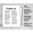 thumbnail image 3 of Psalms 91 Print Poster Christian Canvas Wall Art, Spiritual Wall Decor Sign, Christian Gift Bible Quote Print Biblical Verses Scripture Baptism Gift, Christian Family Home or Office Decor 12x15, 3 of 5