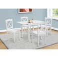 thumbnail image 4 of Monarch Specialties I 1322 - Dining Table, 48" Rectangular, Small, Kitchen, Dining Room, Drop Leaf, White Veneer, Wood Legs, Transitional, 4 of 4