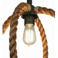 thumbnail image 3 of Meyda 152439 14 in. Cilindro Bola Rope Pendant, Manilla Rope Black Powdercoat, 3 of 7
