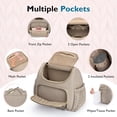 thumbnail image 4 of Diaper Bag Backpack Large Baby Bag for Boys Girls Quilted Travel Diaper Backpack with Changing Pad, Stroller Straps, 4 of 6