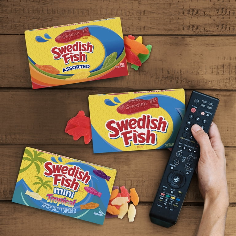 SWEDISH FISH Soft & Chewy Candy, 3.1 oz pack of 1 SWEDISH FISH Soft & Chewy Candy, 3.1 oz pack of 1
