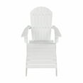 thumbnail image 4 of WestinTrends Tuscany 2-Piece HIPS Outdoor Folding Adirondack Seashell Chair With Folding Ottoman, White, 4 of 11