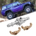 thumbnail image 4 of Kit de Boîtier d'Axe RC, Boîtier d'Axe Central en Métal + Supports de Roue avant en Laiton Pièces de Rechange Compatibles avec Redcat Gen8 II 1/10 Voiture RC, 4 of 8