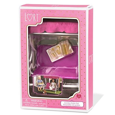Lori Dollhouse Furniture Set Garden Patio Swing For 6 Inch Dolls