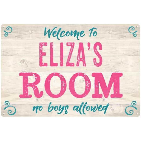 ELIZA'S Room Kids Bedroom Sign Gift 8x12 Metal Sign 108120089140