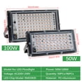 thumbnail image 4 of Grow Light LED SMD2835 Full Spectrum 220V Lámpara de cultivo de plantas de interior de luz de invernadero para floración de plántulas, 100W Inevent HA004794-02B, 4 of 7