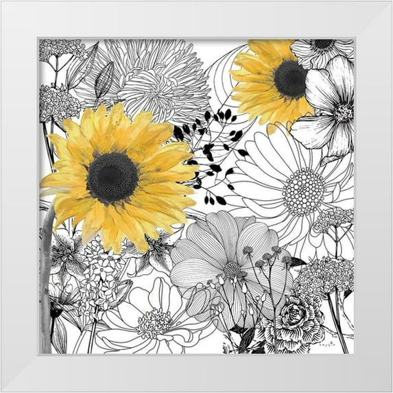 Sophie 6 26x26 White Modern Wood Framed Museum Art Print Titled - Incidental