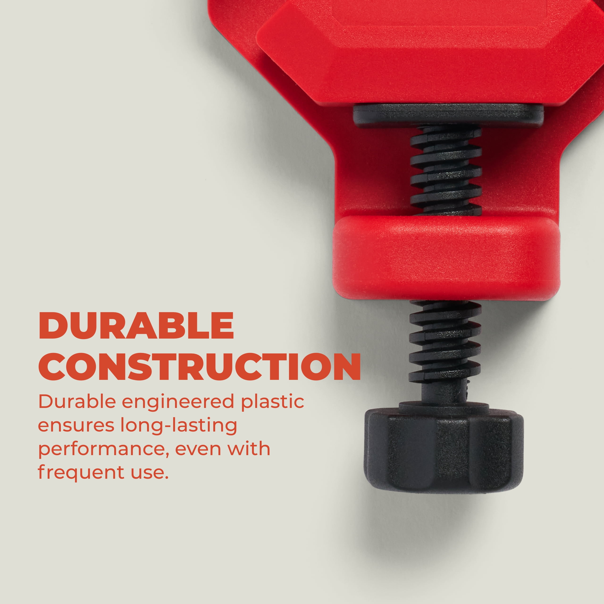 BuildSomething Quick Corner Clamps - Adjustable 90-Degree Clamps for Woodworking, Cabinet & Frame Assembly - Strong Hand Tools for Home Improvement & DIY - 4 Pack