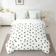 thumbnail image 2 of Manfei Minimalist Geometric Dot 7-Piece Bedding Comforter Set,Modern Geometric Spot King Bedding Sets,Green White Bed Sheets For Teens Girl,Luxury Bedroom Decor Reversible, 2 of 8