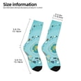 thumbnail image 2 of Fuzoiu Travelling on Airplane Print Kids Socks For Boys Girls,Grip Crew Socks with Non Slip,Lightweight Stretch Crew Socks,Toddlers Crew Boot Socks, 2 of 5