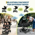 thumbnail image 5 of Roromall Side by Side Double Stroller for Twins, Adjustable Compact Folding Baby Travel Stroller with High Landscape Seat, Lightweight Canopy & Recline for Infant and Toddler, 5 of 7