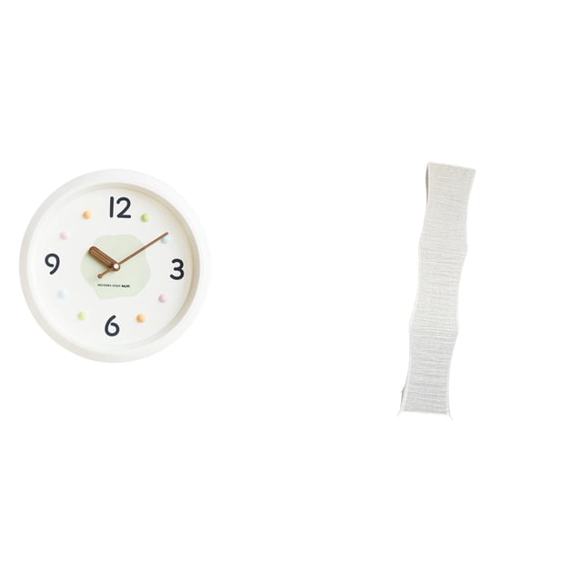 Reloj de pared decorativo, silencioso, redondo, sin , elegante pantalla de papel para lámpara de pie, pantalla minimalista, adecuada para sala d