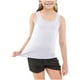 thumbnail image 1 of Penkiiy Chicas Tank Top, Cuello Redondo Suave Sin Mangas Camiseta Atlética para Niño 2 Años Blanco, 1 of 6