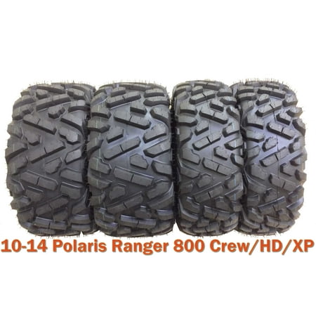Set 4 ATV UTV Tires 26x9-12 & 26x11-12 for 10-14 Polaris Ranger 800 (Best Utv Tires 2019)